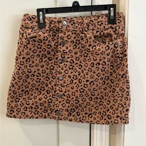 Cat & Jack leopard skirt, size 10/12